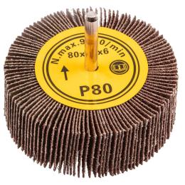 Круг пелюстковий GRAPHITE 55H762 з хвостовиком, 80 x 30 мм