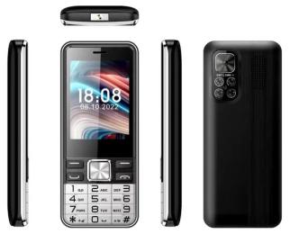 Кнопковий телефон Tkexun S5630 (S-Mobile S5630) 4SIM Black