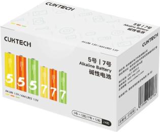 Батарейка CUKTECH Rainbow AA/AAA Alkaline 24шт (B10)