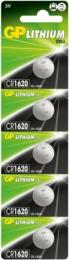 Батарейка GP CR1620 Lithium 5шт