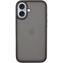 Чохол-накладка EpiK TPU + PC Metal Buttons для Apple iPhone 16 (6.1) Black