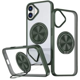 Чохол-накладка EpiK TPU + PC Metal Ring with MagSafe для Apple iPhone 16 (6.1) Green