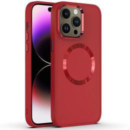 Чохол-накладка EpiK TPU Bonbon Metal Style with MagSafe для Apple iPhone 16 Pro (6.3) Red