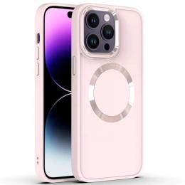 Чохол-накладка EpiK TPU Bonbon Metal Style with MagSafe для Apple iPhone 16 Pro (6.3) Light Pink
