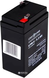 Акумулятор для ДБЖ LogicPower 6V 5.2Ah (LP4158) AGM