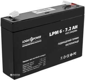 Акумулятор для ДБЖ LogicPower 6V 7.2Ah (LP3859) AGM