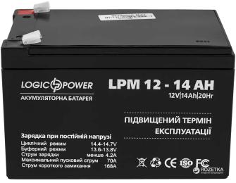Акумулятор для ДБЖ LogicPower 12V 14Ah (LP4161) AGM