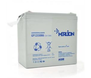 Акумулятор для ДБЖ Merlion 12V 55AH (GP12550M6/06017) AGM