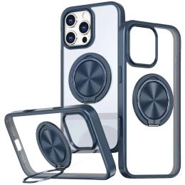 Чохол-накладка EpiK TPU + PC Metal Ring with MagSafe для Apple iPhone 16 Pro (6.3) Blue