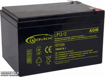Акумулятор для ДБЖ Gemix 12V 12Ah (LP1212) AGM