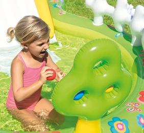 Басейн Intex Мій сад 57154 Green дитячий, надувний, з гіркою