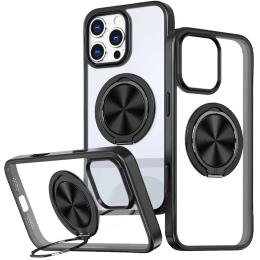 Чохол-накладка EpiK TPU + PC Metal Ring with MagSafe для Apple iPhone 16 Pro (6.3) Black