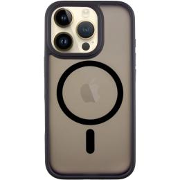 Чохол-накладка EpiK TPU + PC Metal Buttons with MagSafe для Apple iPhone 16 Pro Max (6.9) Black