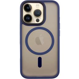 Чохол-накладка EpiK TPU + PC Metal Buttons with MagSafe для Apple iPhone 16 Pro Max (6.9) Blue