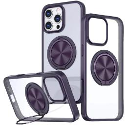 Чохол-накладка EpiK TPU + PC Metal Ring with MagSafe для Apple iPhone 16 Pro Max (6.9) Dark Violet