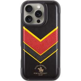 Чохол-накладка Polo Santa Barbara Barton для Apple iPhone 16 Pro Max Black Yellow