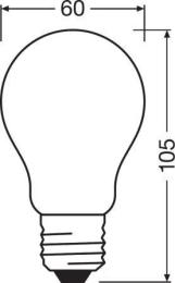 Світлодіодна лампа OSRAM LED Retrofit Classic A DIM A70 E27 12W 220V 4000K (4058075434707)