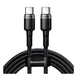 Дата-кабель Baseus Cafule CATKLF-ALG1 USB Type C (тато) - USB Type C (тато) 2m Black Gray