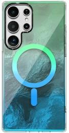 Чохол-накладка EpiK TPU Shiny Mountain (MagFit) для Samsung Galaxy S26 Ultra Green Blue