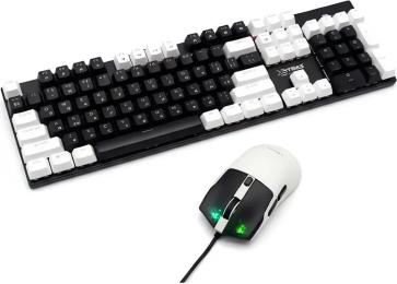 Комплект клавіатура та миша Xstrike X-1011 Black White USB