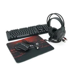 Комплект клавіатура та миша Xstrike XS-2030 Black 4 в 1