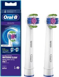 Насадка для електричної зубної щітки Oral-B 3D Clean Maximiser EB18PRB-2 White 2 шт (8006540895139)