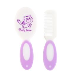 Щітка та гребінець для волосся Baby Team 7106_фіолетовий, мяка щетина