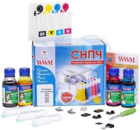 Система БПЧ WWM Система БПЧ для HP Universal №121/122/650/901 + чорнило Helena (4х100 г) (IS.0409U) для HP Universal №121/122/650/901 + чорнило Helena