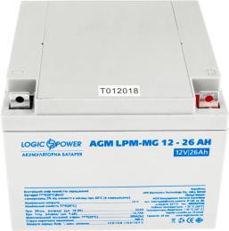 Акумулятор для ДБЖ LogicPower 12V 26Ah (LP6557) мультигелевий