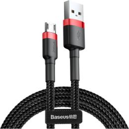 Дата-кабель Baseus Cafule CAMKLF-H91 3m USB (тато) - microUSB (тато) Black Red 2.0A