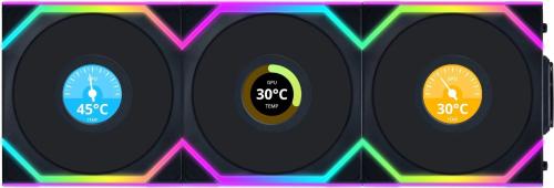Вентилятор для ПК Lian Li Uni Fan TL Wireless Reverse 120 LCD 3-pack Black (G99.12RSLLCD1W3B.00)