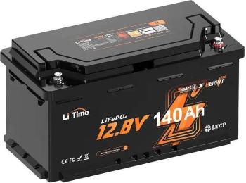 Акумулятор для ДБЖ Litime L12V140-150-H190-BT-4-AC150 LiFePO4, 12.8 В, 140 А*год, 1792 Вт*год