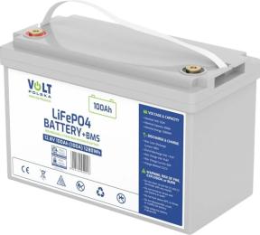 Акумулятор для ДБЖ Volt Polska 6AKLI10012 LiFePO4, 12.8 В, 100 А*год, 1280 Вт*год