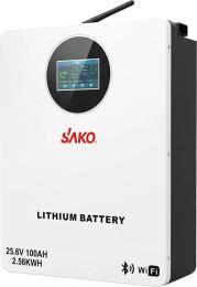Акумулятор для ДБЖ Sako SK-25.6V100Ah LiFePO4 25.6 В, 100 А*год, 2560 Вт*год