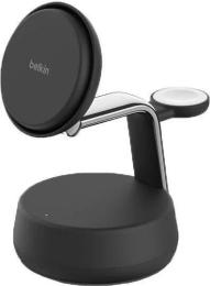 Бездротовий зарядний пристрій Belkin UltraCharge Pro Wireless 3-in-1 25W Charcoal (WIZ040KQCH)