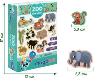 Набір магнітів Magdum Зоо ML4031-05 EN 20шт
