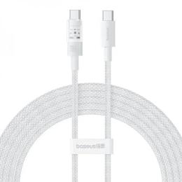 Дата-кабель Baseus Gem Fast Charging Type-C (тато)  - Type-C (тато) 100W 1m Moon White (P10373000211-00)
