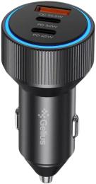 Автомобільний адаптер для телефона Gelius PowerRide GP-CC011 60W Black