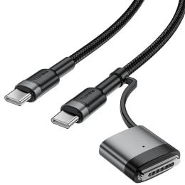 Дата-кабель Acefast C22-05 2in1 Type-C (тато)-Type-C(тато) 240W/MAG3 140W 1.2m
