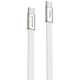 Дата-кабель Proove AirLine Type-C to Type-C 60W (1m) White (CCAI60002202)