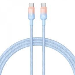 Дата-кабель Baseus Discolor Series Fast Charging Type-C (тато)  -  Type-C (тато) 100W 1m Blue (P10374902311-00)