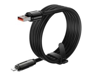 Дата-кабель Hoco U136 Prize USB to Lightning 2.4A (1.2m) Black (00000074181_2)