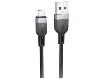 Дата-кабель Hoco X109 Energy silicone USB to MicroUSB (3m) Black (00000081689_1)