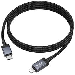 Дата-кабель Hoco X118 Generous with display Type-C to Lightning 27W (1m) Black (00000079104_1)