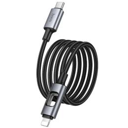 Дата-кабель Hoco U144 New Type-C to Lightning 27W (1.2m) Black (00000081783_1)