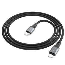 Дата-кабель Hoco X86 Spear Type-C to Lightning 20W (1m) Black (00000081787_1)