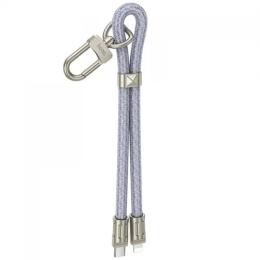 Дата кабель-шнурок Hoco GH5 Elegant Type-C to Lightning (0.21m) Denim Blue 00000075211_1