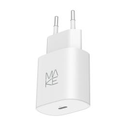 Адаптер живлення для телефона MakeFuture MCW-2511 White 25W GaN PD (MCW-2511WH)