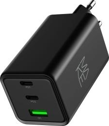 Адаптер живлення для телефона MakeFuture MCW-10031GBK Black 100W GaN 2xPD + QC3.0