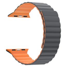 Ремінець для смарт-годинника ArmorStandart MagLink для Apple Watch 42 (Series 11-10)/41/40/38 Gray Orange (ARM86924)